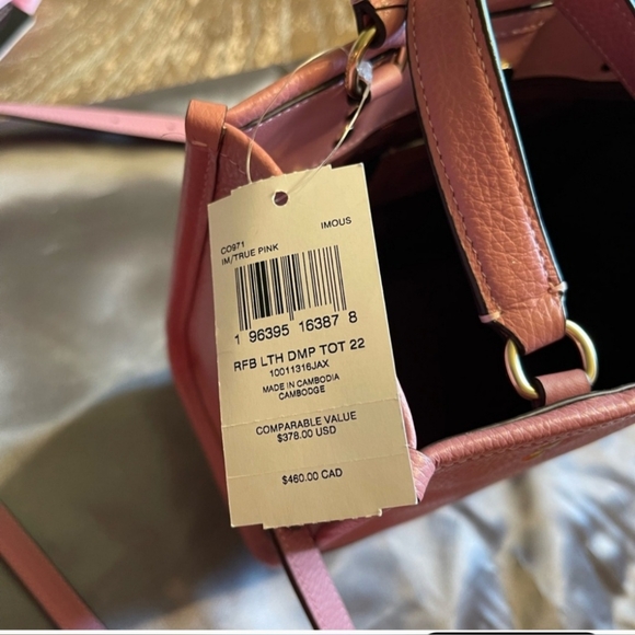 COACH Dempsey Crossbody Tote 22 True Pink NWT - Picture 11 of 11